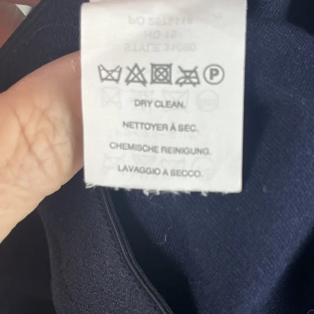 J. Crew Navy Blue Pixie Leggings Pants Women Size 8 Back Zipper Back Seam 31090 - Picture 15 of 15